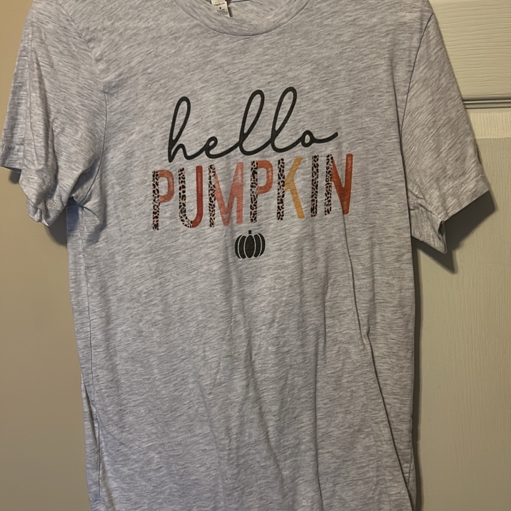 Gray 'Hello Pumpkin' T-Shirt